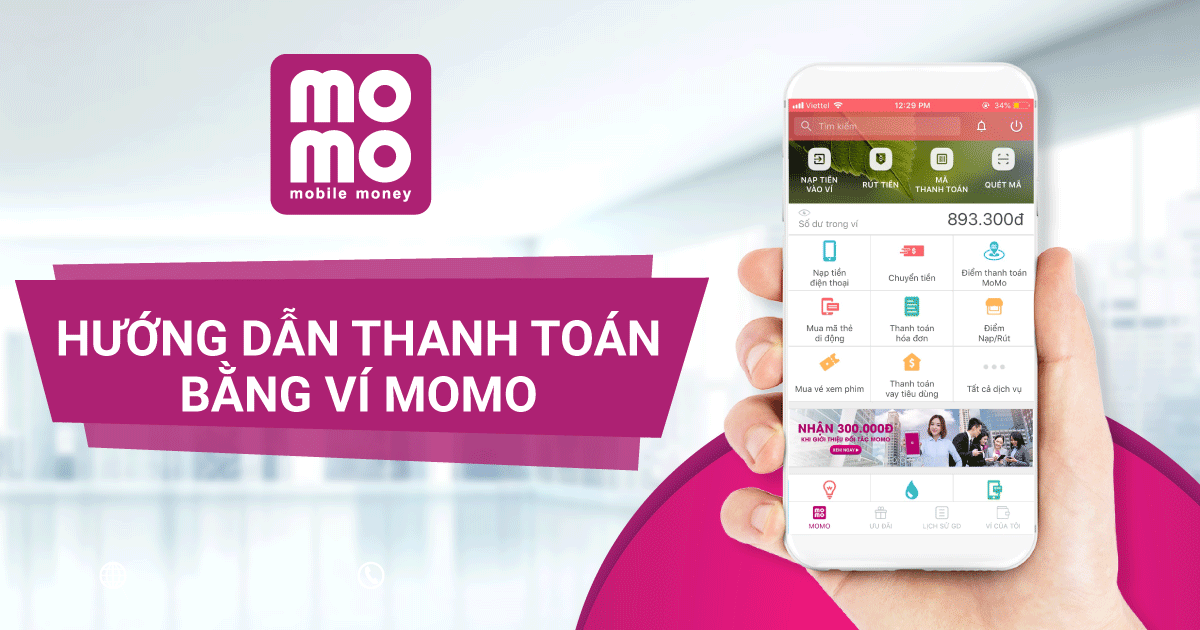 Phương pháp nạp thông qua ví Momo